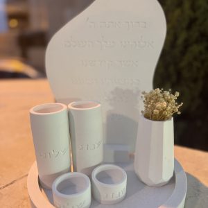 מעמד שבת 4 נרות ואגרטל