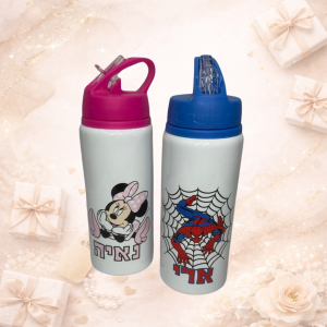 בקבוק מים עם קש והדפסה אישית – גם שימושי וגם מהמם 💧✨