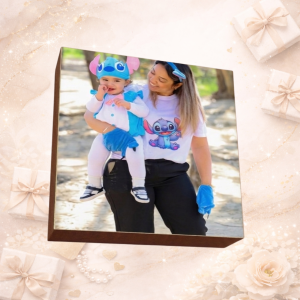 בלוק עץ מודפס 15×15 – זיכרון קטן עם משמעות גדולה ✨