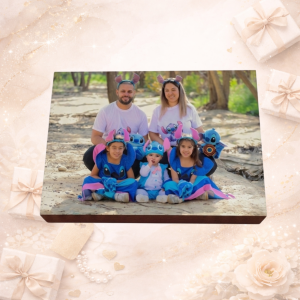 בלוק עץ מודפס 15×20 – זיכרון קטן עם משמעות גדולה ✨